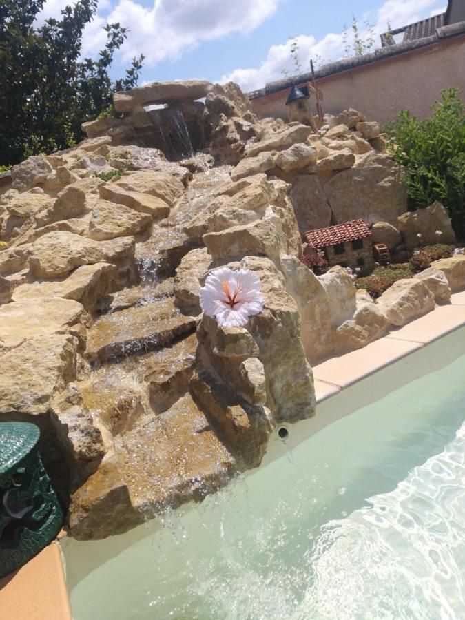 Gite T2 Avec Grande Piscine Villeneuve-la-Comptal Exterior foto